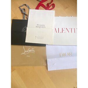 5 Designer shopping bags *empty variety large size
